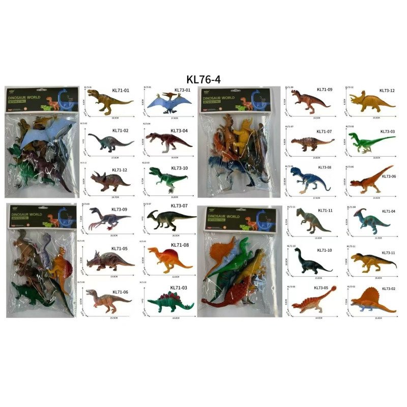 6SZT FIGURKI GUMOWE DINOZAURY 6SZT FIGURKI GUMOWE DINOZAURY