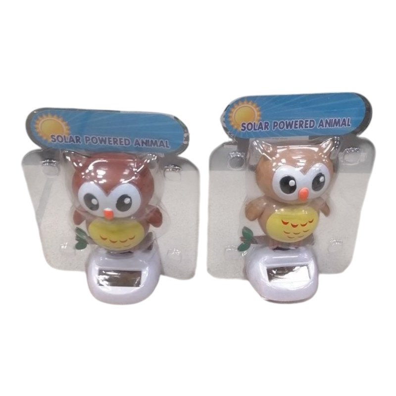 ZABAWKA MINI FIGURKA SOLARNA SOWA