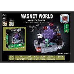 KLOCKI 133PCS MAGNETYCZNE MINECRAFT
