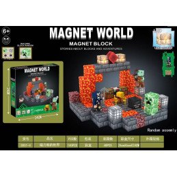 KLOCKI 140PCS MAGNETYCZNE MINECRAFT