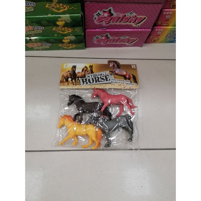 4SZT FIGURKI GUMOWE KONIK 4SZT FIGURKI GUMOWE KONIK