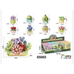 KLOCKI KWIATY SUCCULENTS