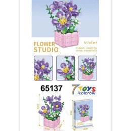 KLOCKI KWIATY FLOWER STUDIO VIOLET