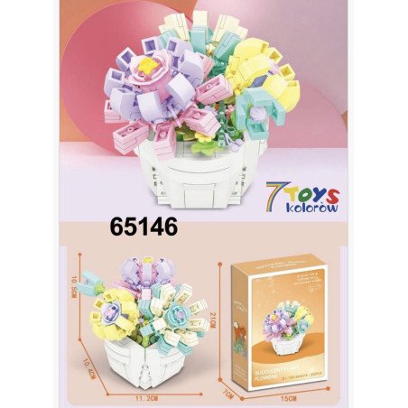 KLOCKI KWIATY SUCCULENT PLANT FLOWERS