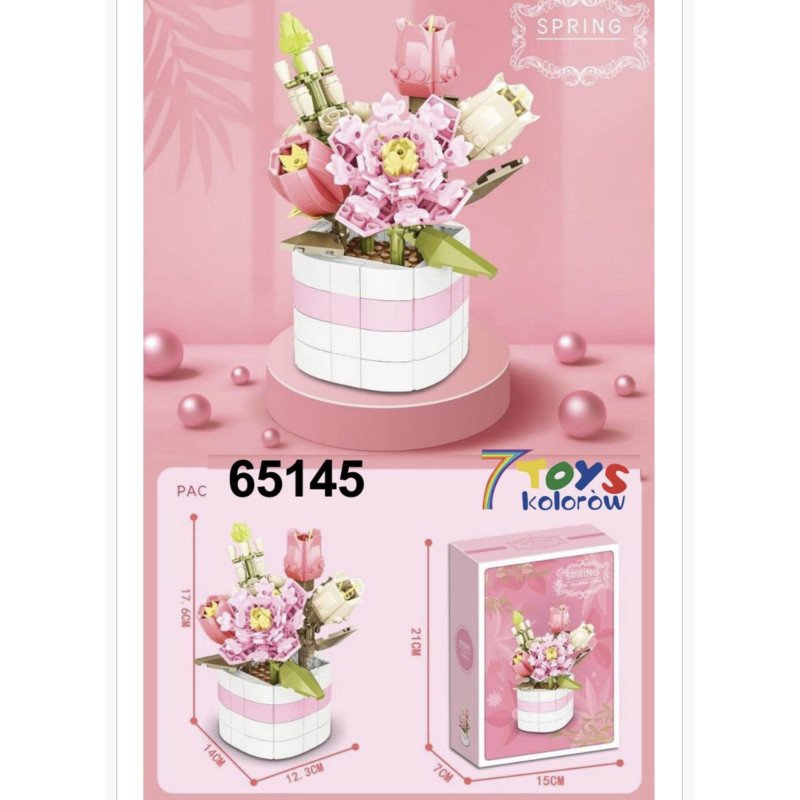 KLOCKI KWIATY SPRING FLOWERS KLOCKI KWIATY SPRING FLOWERS