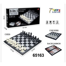 GRA SZACHY 3 IN 1 MAGNETIC BOARD