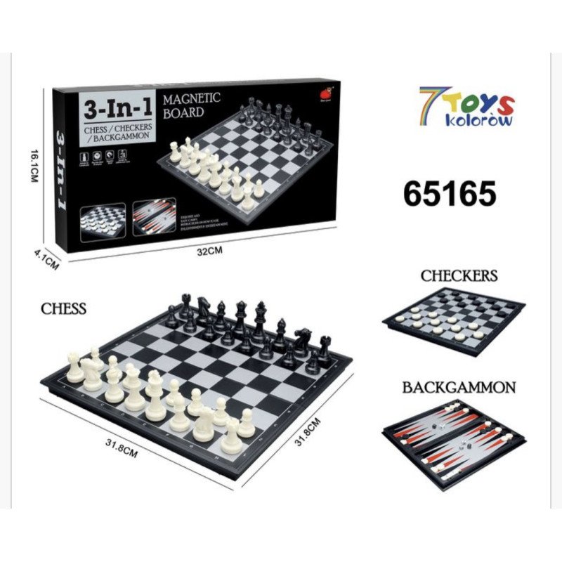 GRA SZACHY 3 IN 1 MAGNETIC BOARD GRA SZACHY 3 IN 1 MAGNETIC BOARD