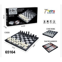 GRA SZACHY 3 IN 1 MAGNETIC BOARD