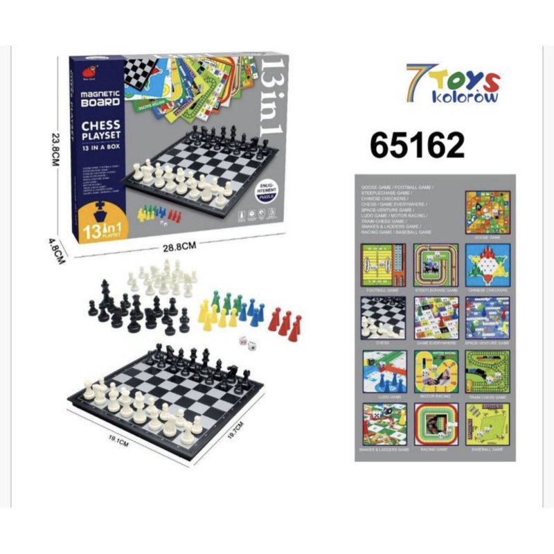 GRA SZACHY CHESS PLAYSET 13 IN 1