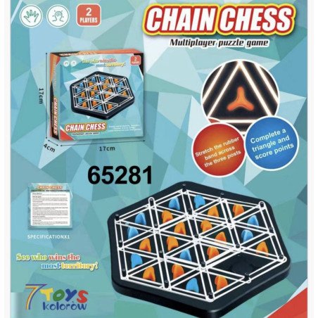 TRIGGLE GRA W TRÓJKĄTY ZRĘCZNOŚCIOWA LOGICZNA TRIANGLE CHESS GUMKI