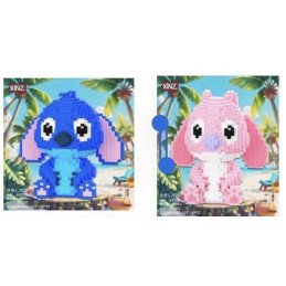 KLOCKI 7224, 7225 STITCH NIEBIESKI I RÓŻOWY