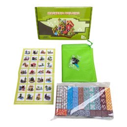 KLOCKI 100PCS MAGNETYCZNE MINECRAFT