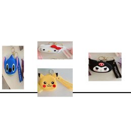 BRELOK PORTFEL PIKACHU, STITCH, HELLO KITTY, KUROMI
