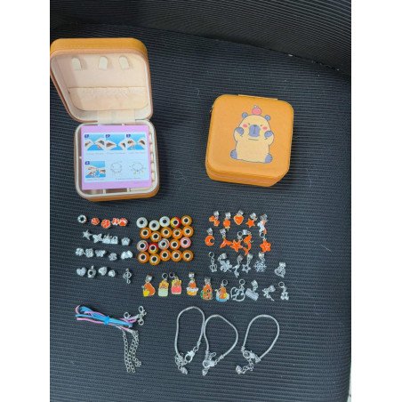 36PCS KORALIKI DO ROBIENIA BRANSOLETKA KAPIBARA