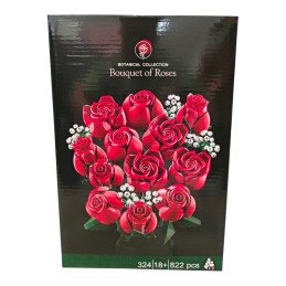 KLOCKI KWIATY 822PCS BOUQUET OF ROSES
