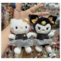 BRELOK PLUSZOWA HELLO KITTY & KUROMI