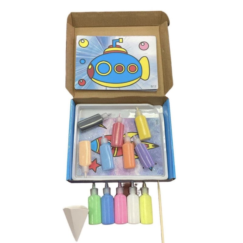 ZABAWKA MALOWANIE PIASKIEM DIY