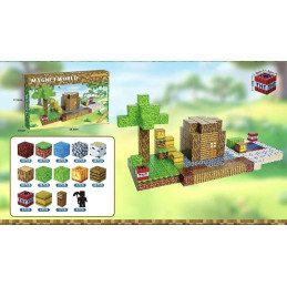 KLOCKI MINECRAFT MAGNETYCZNE 198 ELEMENTÓW