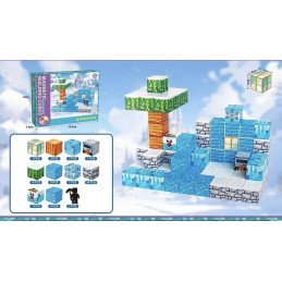 KLOCKI MINECRAFT MAGNETYCZNE 77 ELEMENTÓW