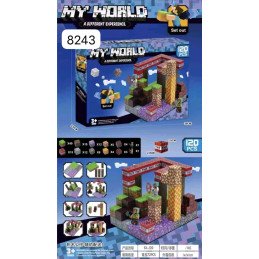 KLOCKI MINECRAFT MAGNETYCZNE 120 ELEMENTÓW