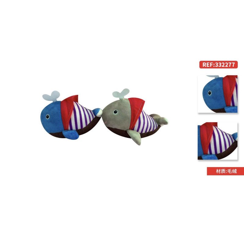 PLUSZOWA MASKOTKA WIELORYB 18CM