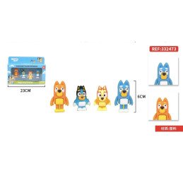 ZESTAW 4SZT FIGUREK BLUEY