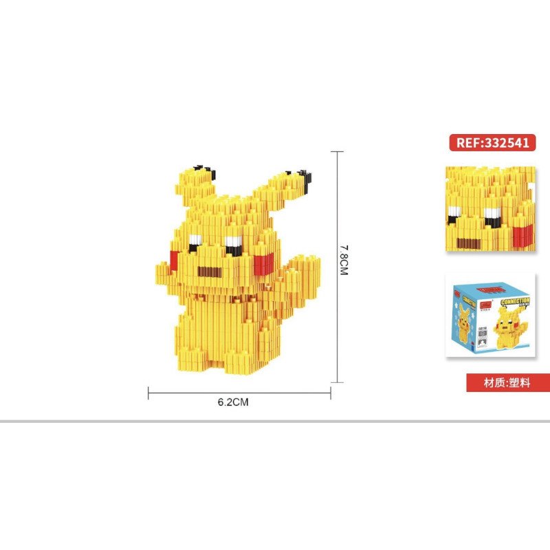 KLOCKI 250PCS PIKACHU KLOCKI 250PCS PIKACHU