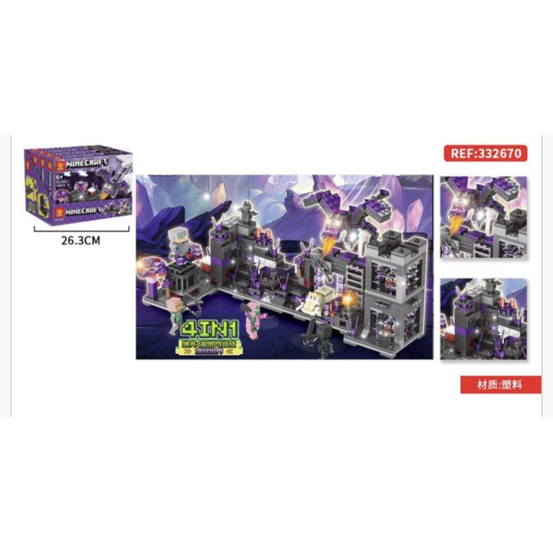 KLOCKI ZB854 4W1 MINECRAFT KLOCKI ZB854 4W1 MINECRAFT