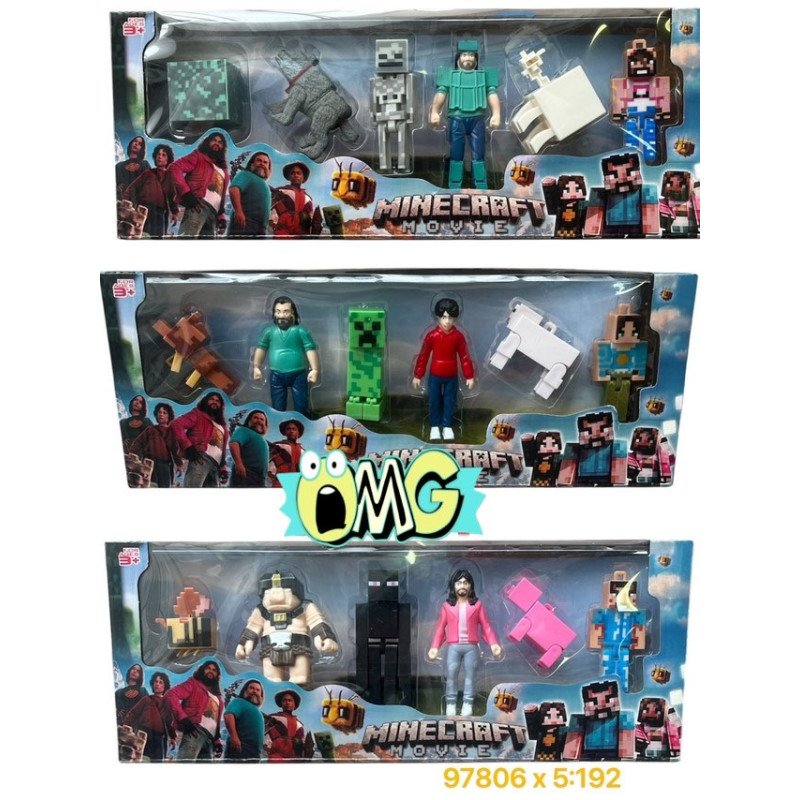 ZESTAW 6SZT FIGURKI MINECRAFT ZESTAW 6SZT FIGURKI MINECRAFT