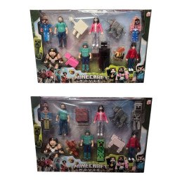 ZESTAW 12SZT FIGURKI MINECRAFT
