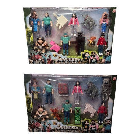 ZESTAW 12SZT FIGURKI MINECRAFT