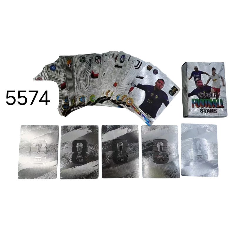 PIŁKARSKIE SZASZETKA SREBRNY KARTY KOLEKCJONERSKIE 55 KART PIŁKARSKIE SZASZETKA SREBRNY KARTY KOLEKCJONERSKIE 55 KART