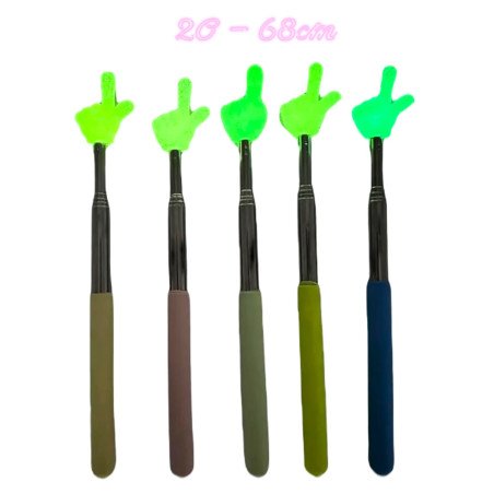 WSKAŹNIK DLA NAUCZYCIELA WYSOWANY DRĄŻEK WSKAZÓWKA ŚWIECI W CIEMNOŚCI 20 - 68CM