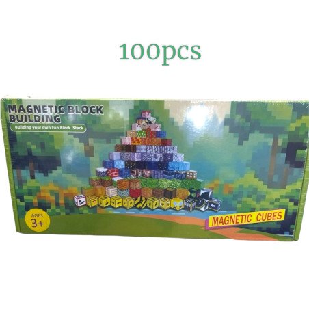 KLOCKI 100PCS MAGNETYCZNE MINECRAFT