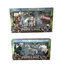 ZESTAW 3SZT FIGUREK MINECRAFT