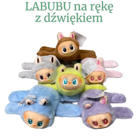MASKOTKA LABUBU NA RĘKĘ Z DŹWIĘKIEM