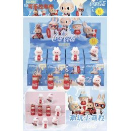 BRELOK FIGURKI LABUBU COCACOLA W SASZETKI + PUDEŁKO
