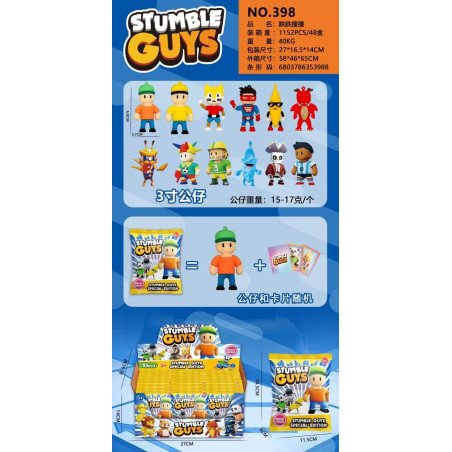 SASZETKI FIGURKI + KARTA STUMBLE GUYS