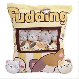 PODUSZKA SNACK PUDDING 8SZT KOTY 45*38CM