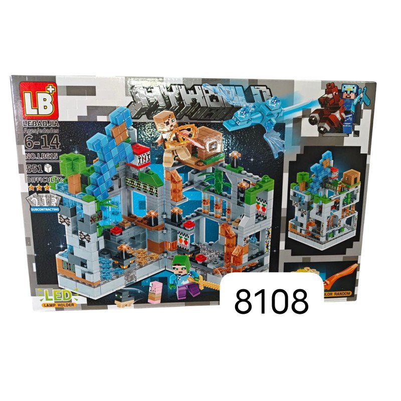 KLOCKI LB615 551PCS MY WORLD LED