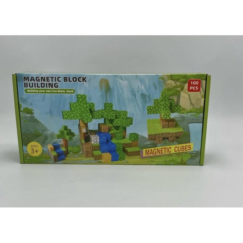 KLOCKI MAGNETYCZNE MINECRAFT 100PCS