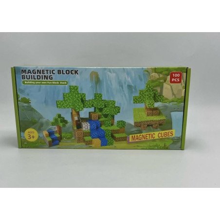 KLOCKI MAGNETYCZNE MINECRAFT 100PCS