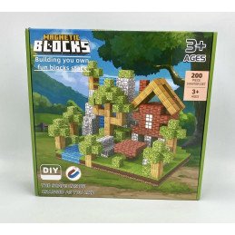 KLOCKI MAGNETYCZNE MINECRAFT DIY 200PCS