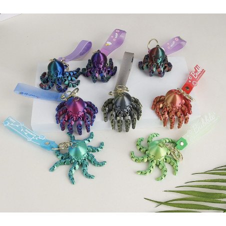 BRELOK FIGURKI 3D PRINTED OŚMIORNICA