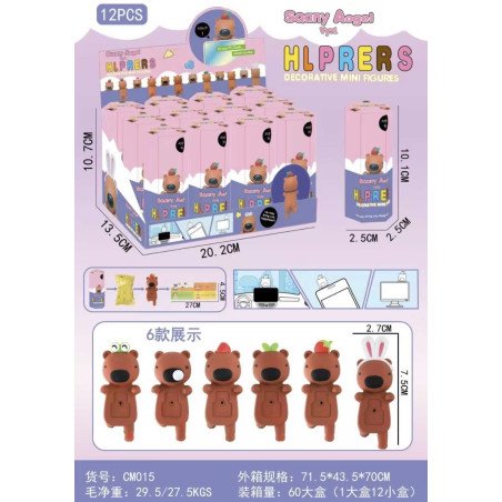 MINI FIGURKI DEKORACYJNE SONNY ANGEL KAPIBARA