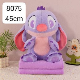 PODUSZKA MASKOTKA STITCH Z KOCEM 45CM