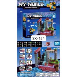 KLOCKI MAGNETYCZNE 184 ELEMENTÓW MY WORLD