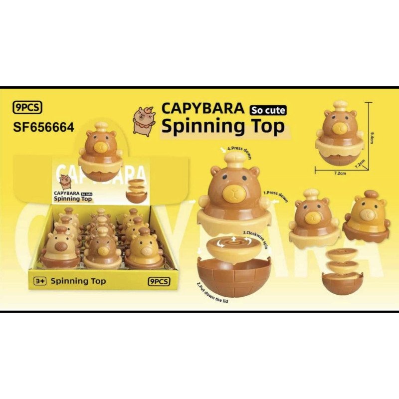 ZABAWKA GYRO KAPIBARA SPINNING TOP ZESTAW BACZEK
