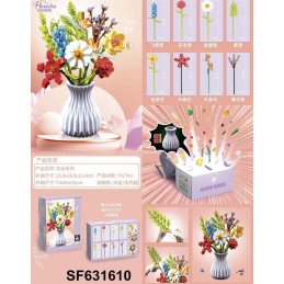 KLOCKI FLOWERS KWIATY BUKET