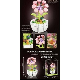 KLOCKI 152PCS FLOWERS KWIATY PORTULACA GRANDIFLORA